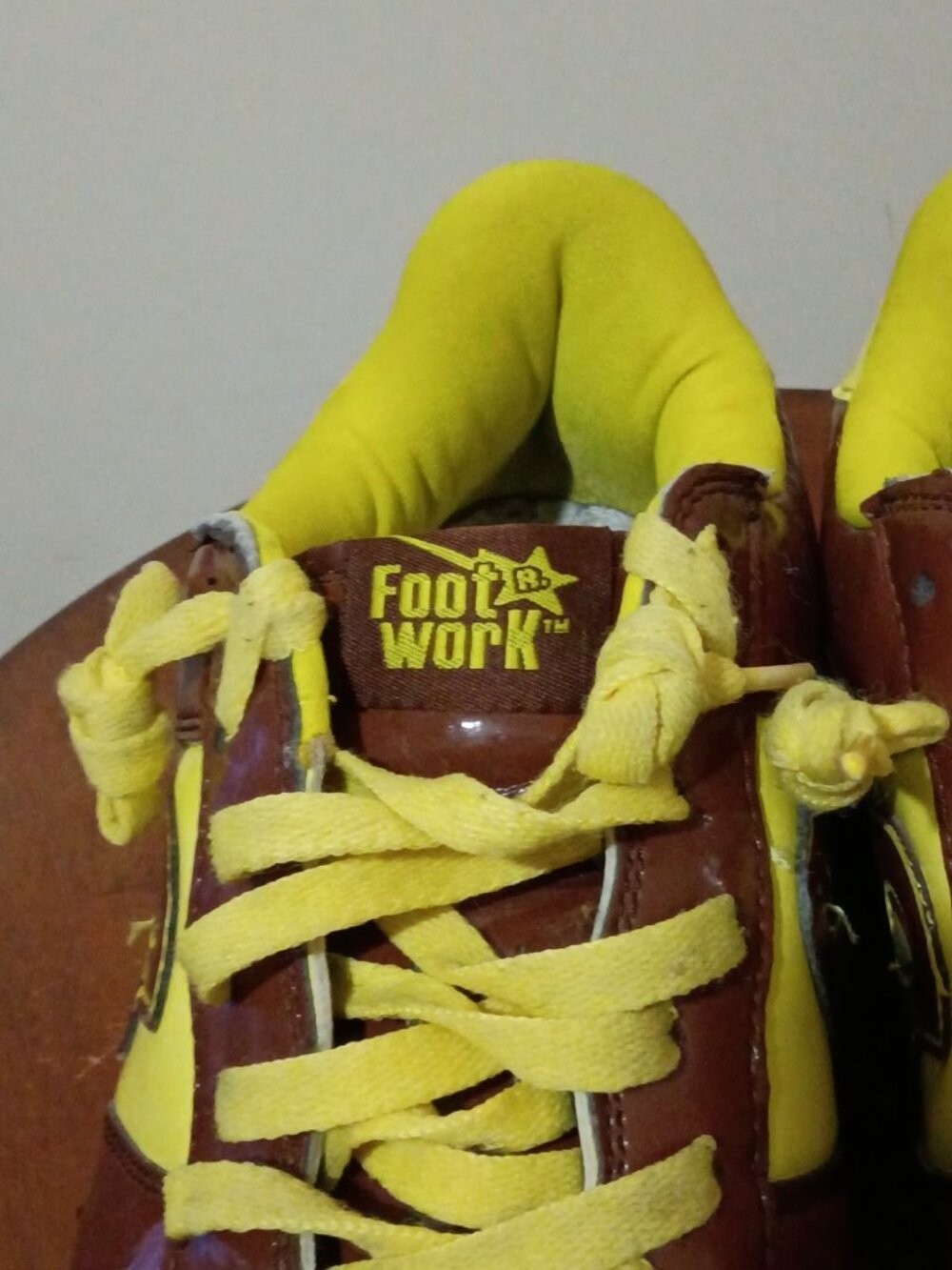 Men's A Bathing Ape Foot Work Trap Star Brown Yellow Sneaker FS-001 Size 11.5 - Picture 6 of 15